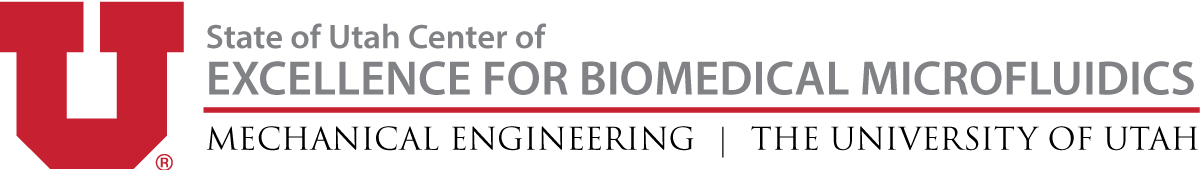 State of Utah Center of Excellence for Biomedical Microfluidics Logo